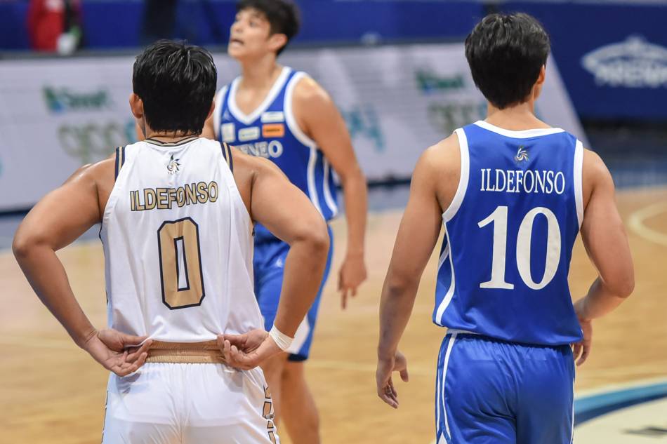 Brothers Shaun and Dave Ildefonso faced off for the first time on Tuesday night. UAAP Media.