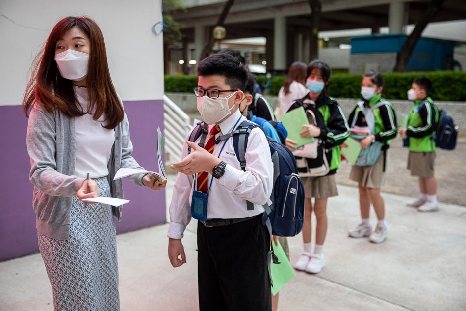 Hong Kong primary schools resume in-person classes