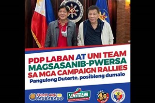 PDP-Laban faction, UniTeam to join forces in sorties