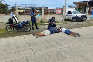 2 lalaking 'nanutok' ng baril sa tanod hinuli sa Leyte 