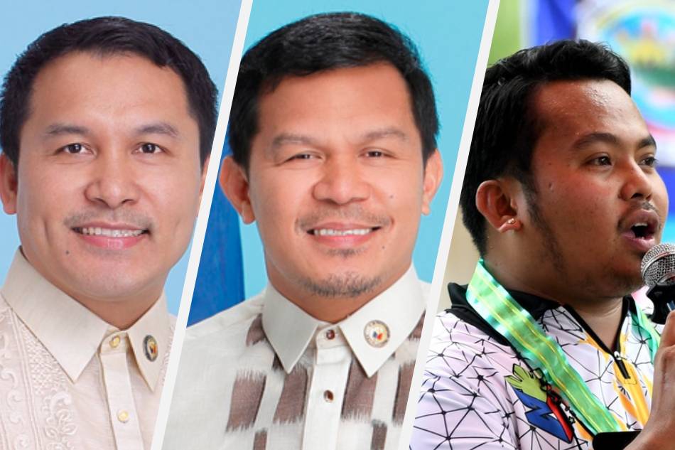 Rep. Rogelio 'Ruel' Pacquiao (left), Rep. Rep. Alberto 'Bobby' Pacquiao of OFW Family party-list, and Maasim Mayor Zyrex Pacquiao (right). Handouts