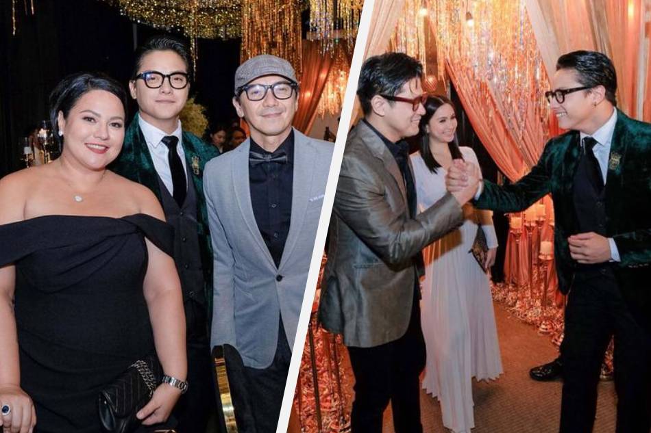 Daniel Padilla poses with his parents Karla Estrada and Rommel Padilla, and greets his uncle Robin Padilla, during his 23rd birthday party in April 2018. Estrada and the Padilla siblings all vied for positions in the 2022 elections. FILE/Courtesy of Nice Print Photography