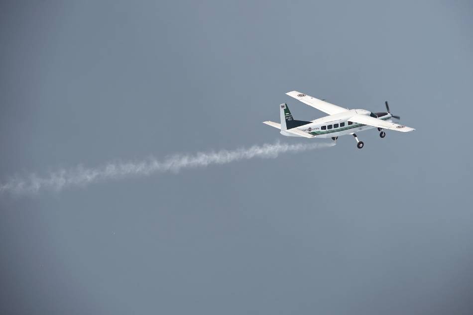This picture taken on March 25, 2016 shows a Cessna 208 Caravan aircraft in Thailand. Agence France-Presse file photo