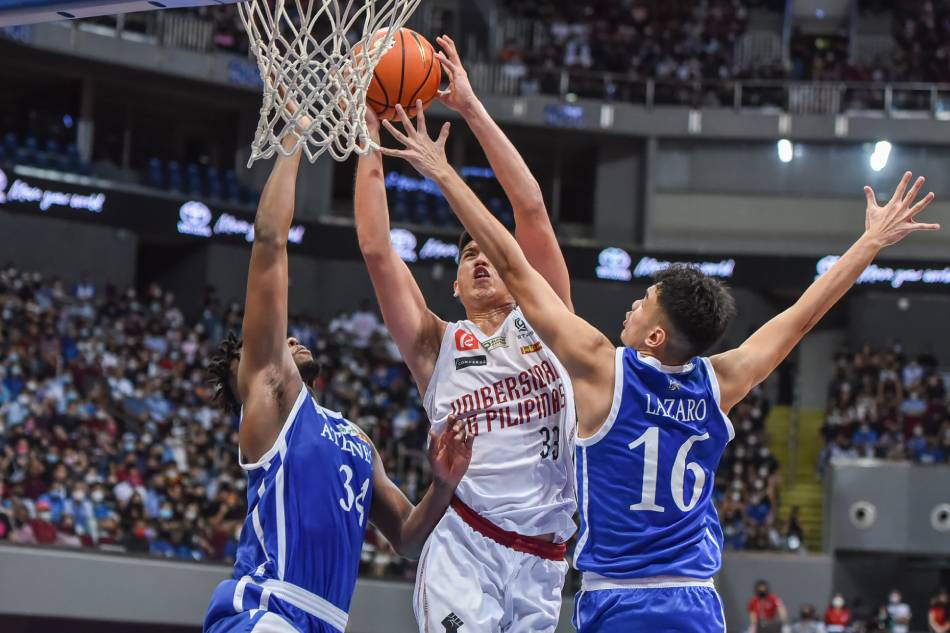 Gilas Pilipinas coach Chot Reyes plans to call up collegiate players like UP's Carl Tamayo (33) to the upcoming FIBA events in July. UAAP Media.