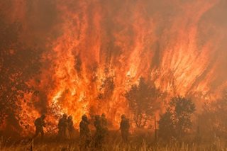Wildfire hits northern Spain