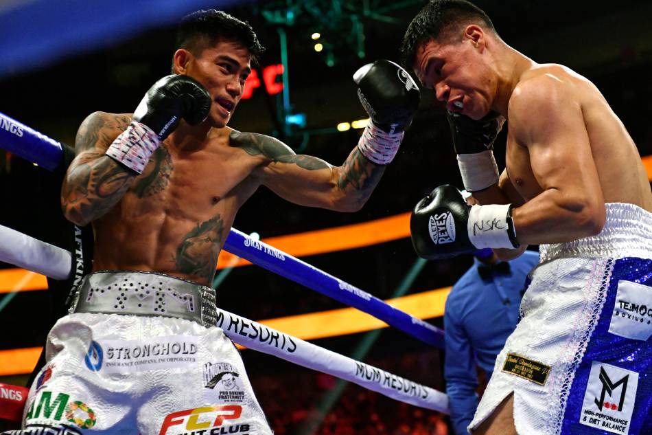Mark Magsayo during his fight against Julio Ceja on August 21, 2021. Patrick T. Fallon, AFP/file
