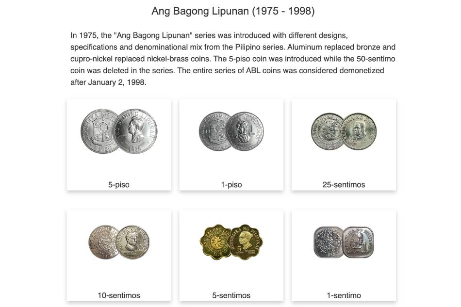 Bagong Lipunan coins no longer legal tender, BSP clarifies 1