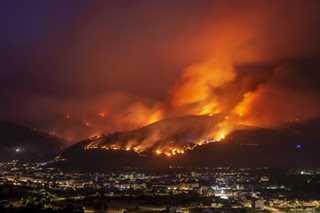 Wildfire in southern Europe