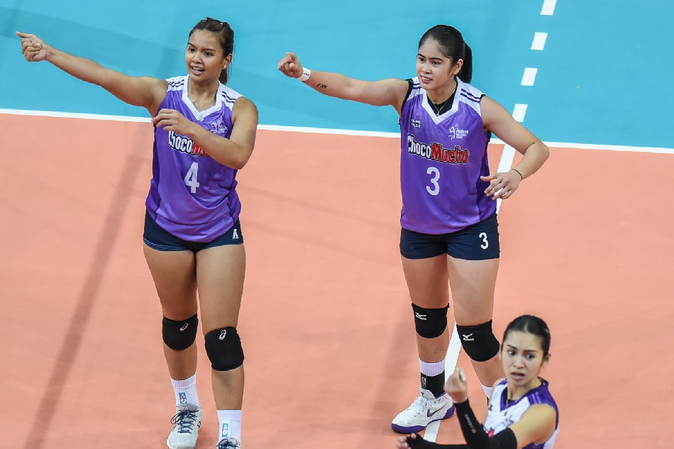 Choco Mucho delivered a gutsy effort despite being limited to just nine players. PVL Images