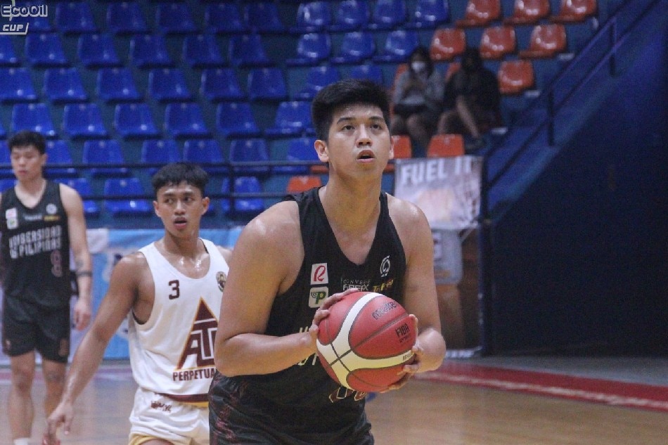 UP forward Carl Tamayo in action against Perpetual Help. Photo courtesy of Filoil EcoOil Sports