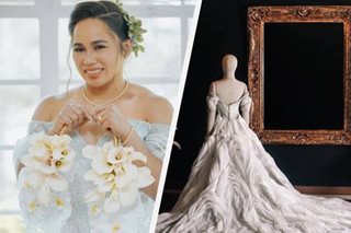 A closer look at Hidilyn Diaz's wedding gown
