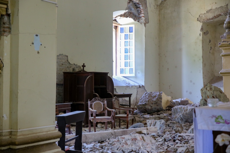 LOOK: Earthquake damages historical Tayum Church 6