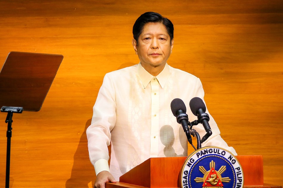 President Ferdinand Marcos Jr., delivers his first State of the Nation Address at the Batasan Complex on July 25, 2022. Jonathan Cellona, ABS-CBN News