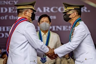 Marcos at AFP leadership change of command