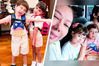LOOK: Korina Sanchez sends kids to preschool
