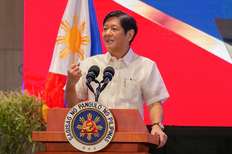President Ferdinand Marcos Jr. speaks during the celebration of the 15th Philippine National Health Research System (PNHRS) week held at the Marriot Hotel in Clark Pampanga on August 11, 2022. Jonathan Cellona, ABS-CBN News/file