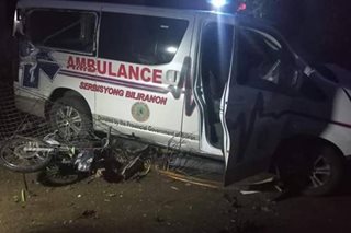 Drayber ng ambulansya patay sa aksidente sa Biliran