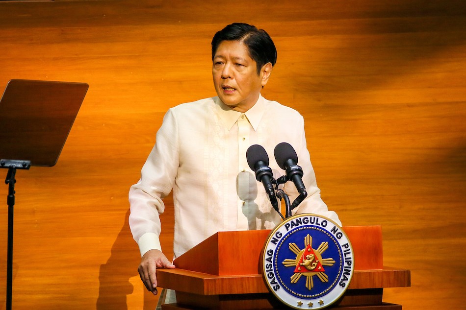 President Ferdinand Marcos Jr., delivers his first State of the Nation Address at the Batasan Complex on July 25, 2022. Jonathan Cellona, ABS-CBN News