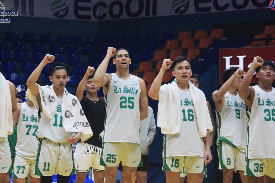 The De La Salle Green Archers advanced to the semifinals of the famed preseason tilt after holding off St. Benilde. Photo courtesy of FilOil EcoOil Sports