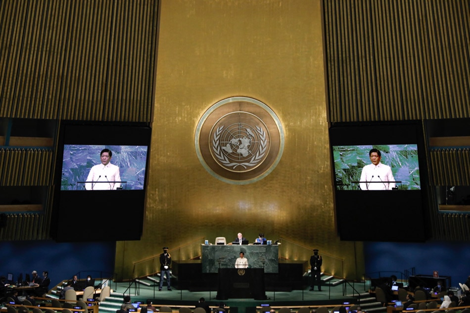 Marcos speaks at 77th UN GA