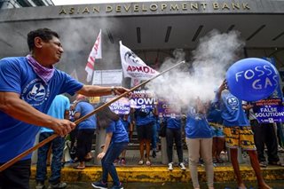 Climate activists picket ADB Annual Meeting