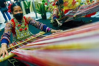 Dagmay weavers at PH Travel Mart