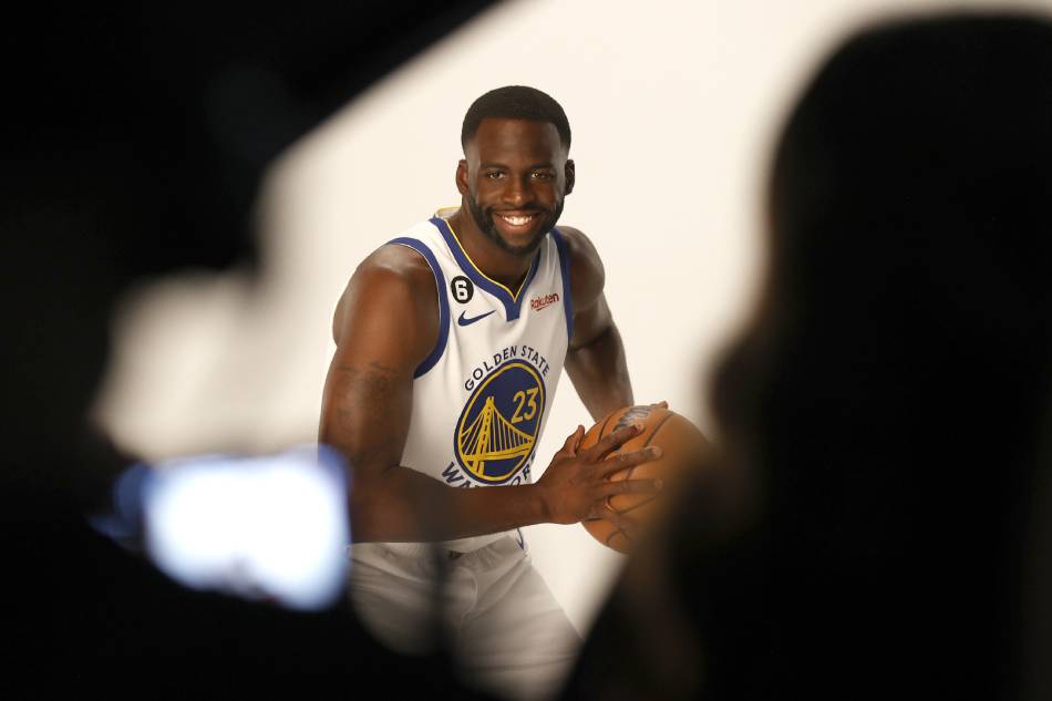 Golden State Warriors' Draymond Green poses in a photo station during their Media Day, at Chase Center in San Francisco, California, USA, 25 September 2022. John Mabanglo, EPA-EFE