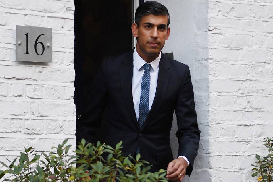 Former British Chancellor of the Exchequer Rishi Sunak leaves his home in London, Britain 24 October 2022. Andy Rain, EPA-EFE