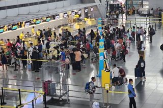 Passengers affected by flight cancellations due to Paeng
