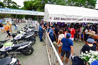 Security tight at cemeteries, transport hubs for Undas