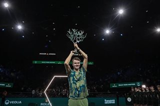 Teenager Rune upsets Djokovic to win Paris Masters