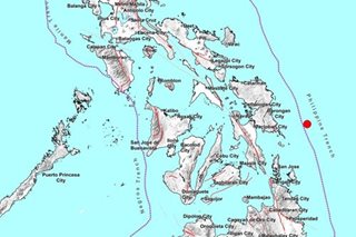 Magnitude 4.2 quake hits waters off Eastern Samar