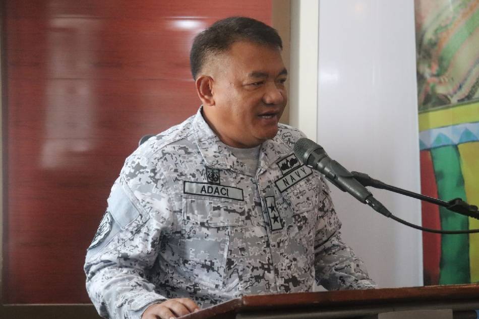 Rear Admiral Toribio Adaci, Jr. took the helm of the Philippine Navy on Nov. 24, 2022. File photo taken on Oct. 25 2022, courtesy of the Naval Forces Western Command