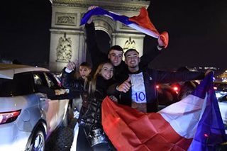 Jubilation in Paris after France reach World Cup final
