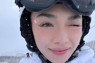 WATCH: AC Bonifacio tries snowboarding in Japan