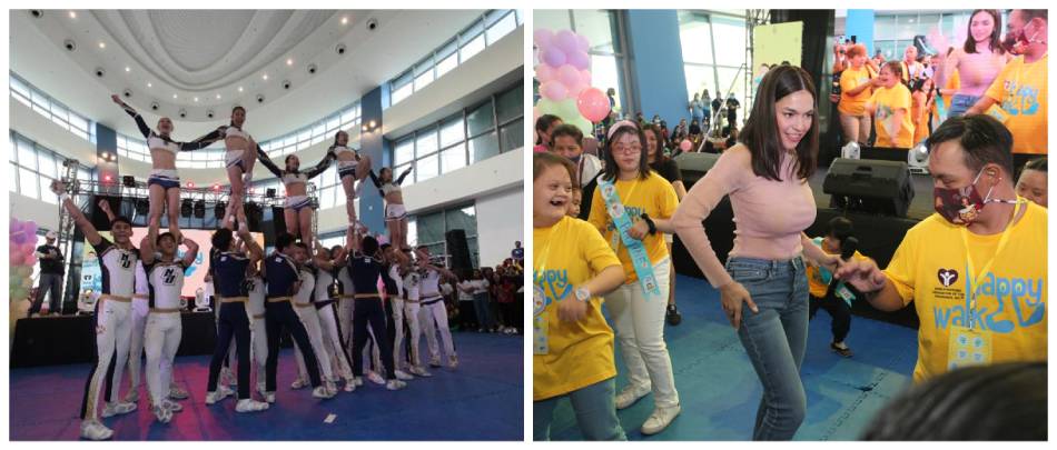 National University pep squad and Andrea Torres' performances brought smiles to the kids during the event. Photo source: SM Cares