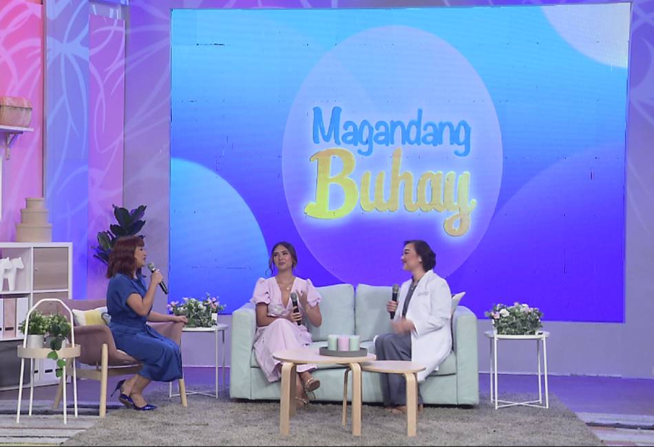 Magandang Buhay with Sofia Andres and Dr. Lyca Hilario. Photo source: Magandang Buhay, ABS-CBN News