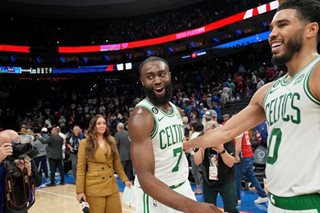 NBA: Celtics hold off 76ers to level series