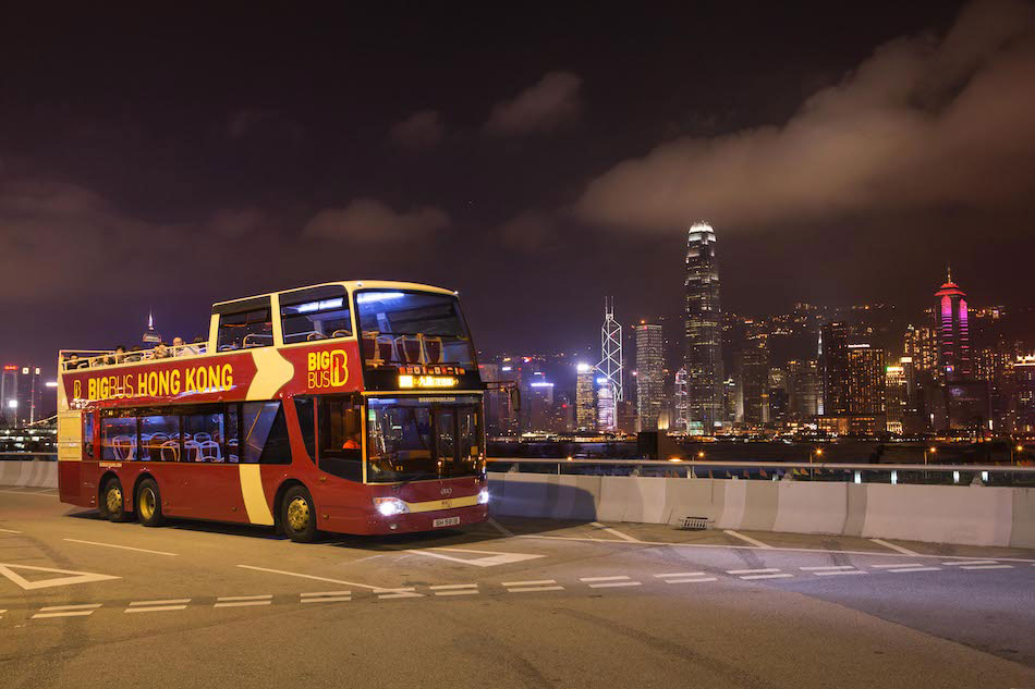 The Big Bus tour in Hong Kong takes passengers to popular attractions and iconic landmarks for only HK$20. 