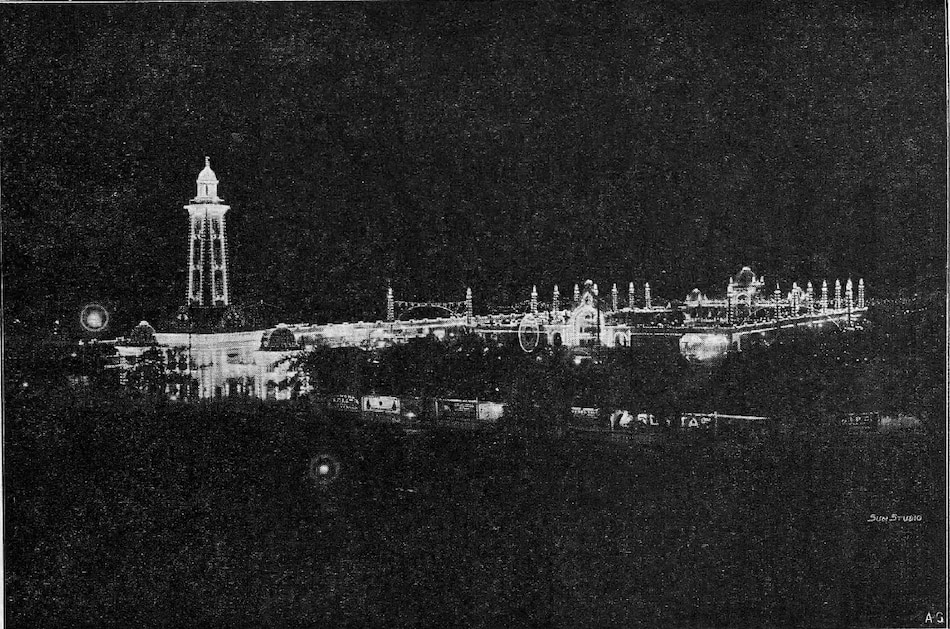 A night view of the 1927 Manila Carnival 