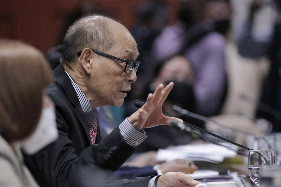 Sec. Benjamin Diokno attends the Finance Subcommittee A's deliberation on the Department of Finance (DOF) and its attached agencies' P30.6-billion proposed budget for 2023 on Monday, October 3, 2022. (Joseph Vidal/Senate PRIB)