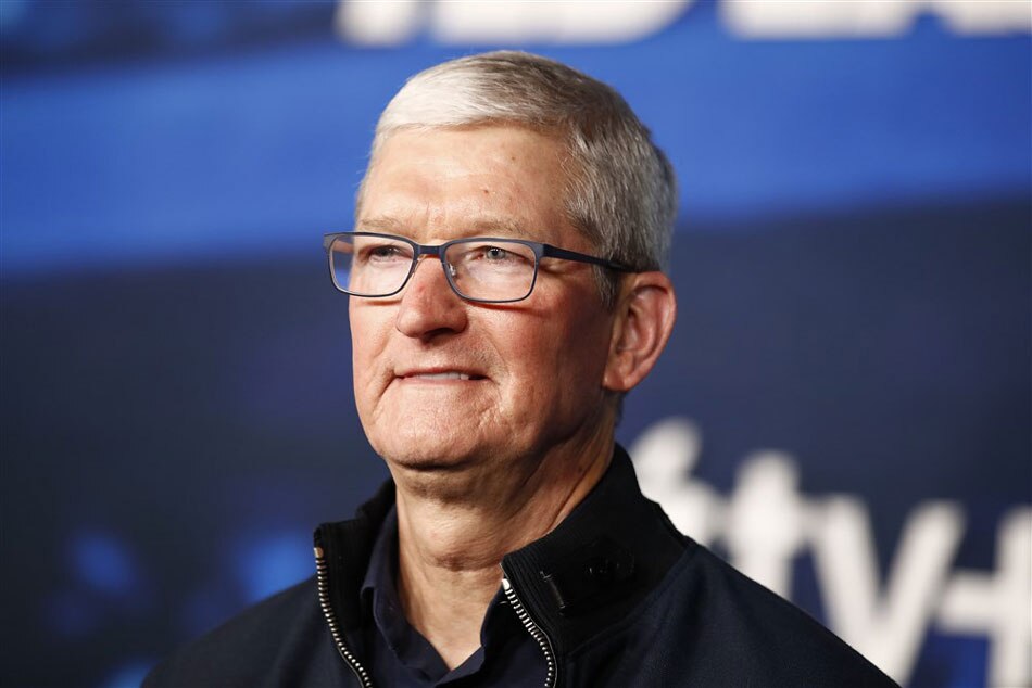 Apple CEO Tim Cook attends the season three premiere of the television series 'Ted Lasso' at the Regency Village Theater in Los Angeles, California, USA, on March 7, 2023. Caroline Brehman, EPA-EFE/file
