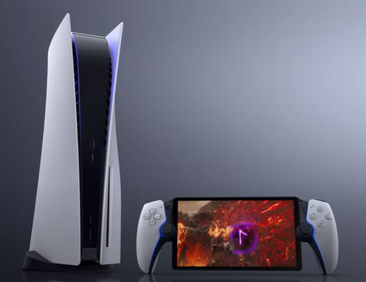 Sony's Project Q, also referred to as the PlayStation 5 handheld. Screencap from promotional video