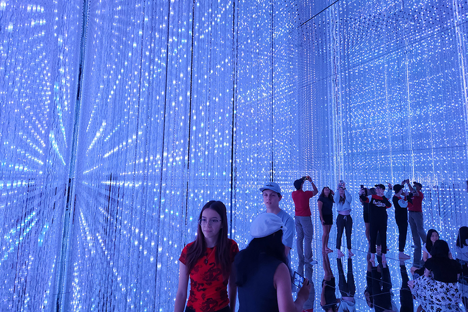 Interactive digital art installation by teamLab Planers in Tokyo, Japan. Art Fuentes, ABS-CBN News