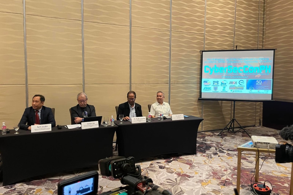 Cybersecurity experts call for international collaboration to fight the growing number of cyber threats during the CyberSecConPH in Makati City on Sept.18, 2023. Lady Vicencio, ABS-CBN News