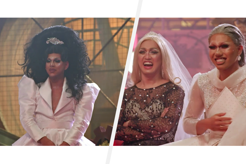 O-A (left) and Aries Night (right) during the wedding challenge of 