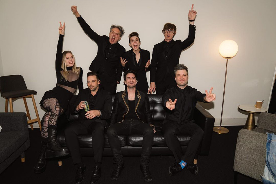 Panic! At The Disco will disband after its February and March concert tour dates, the group’s frontman Brendon Urie (middle-front) announced on Tuesday. Instagram: @panicatthedisco