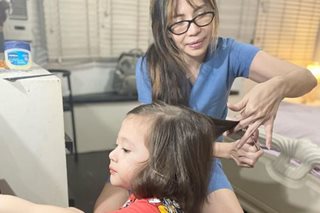 Jenine Desiderio first to cut hair of Janella’s son