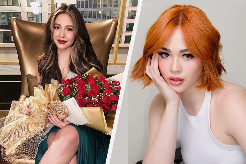 Janella Salvador debuts her look as Valentina in November 2021 (left) and poses for her post-'Darna' makeover in February 2023 (right). Instagram: @superjanella