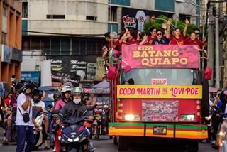 SLIDESHOW: 'Batang Quiapo' motorcade rolls through Manila